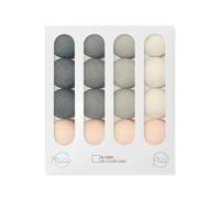 La Case de Cousin Paul Ghirlanda luminosa per camera da letto dei bambini, palline intrecciate LED, interruttore ON/OFF, USB, fatto a mano, artigianale, 16 palline (orizzontale)