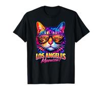 LA Cat | Trendy Cool Hip Fun Los Angeles Occhiali da Sole Amante Maglietta