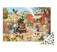 La catastrofe della Apple Cider Press Puzzle in Legno Impermeabile DIY Puzzles Da 1000 Pezzi Regali Per Adulti Colorati Per Decorazioni Domestiche