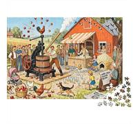 La catastrofe della Apple Cider Press Puzzle in Legno Impermeabile Puzzles Da 1000 Pezzi Regali Per Adulti Colorati Giochi Di Impegnativi