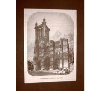 La Cattedrale di Troyes nel 1866 Francia