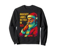 La Cattiva Sembra Migliore nella Famiglia Rossa di Natale di Babbo Natale Felpa