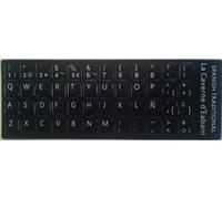 La caverna di eabani® tasti autoadesive tastiera spagnolo Sfondo nero 11 mm x 13 mm
