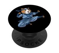 la Cavia il Porcellino d'india Ninja Karate Arti Marziali PopSockets PopGrip Adesivo