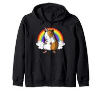 la Cavia Il Porcellino d'india Unicorno Animale Divertente Felpa con Cappuccio