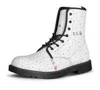 La caviglia Chelsea femminile con fiori di farfalla canina e scarpe da combattimento gotico stile stile stile stile stile stile stile lacrima di pelle riccio per donna Halloween festa di natale