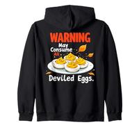 La Cena del Ringraziamento può consumare Tutte Le Uova alla diavola Felpa con Cappuccio