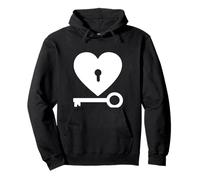 La chiave per il mio cuore Felpa con Cappuccio