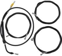 LA Choppers Manubrio Cavo / Tubo Freno Kit Nero Vinile Completo #LA-8056KT2-13B