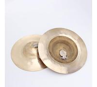 La Cina colpisce lo strumento di bronzo, Piatti for dita piccoli, 1 paio, piatti cinesi tradizionali, piatti con testa grande(M)
