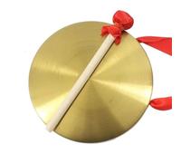 La Cina colpisce lo strumento di bronzo, Strumenti in ottone Piatti in rame Gong da opera, Gong a fiato cinesi, Maglio for gong tradizionale cinese(25cm)