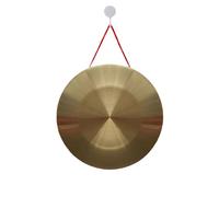 La Cina colpisce lo strumento di bronzo, Strumento a percussione tradizionale cinese in ottone con gong in legno(32cm)