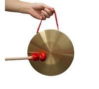 La Cina colpisce lo strumento di bronzo, Strumento a percussione tradizionale cinese in ottone con gong in legno(22cm)