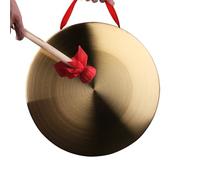 La Cina colpisce lo strumento di bronzo, Strumento gong in stile cinese con martello, percussione tradizionale(32cm)