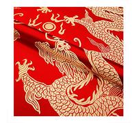 La Cina imita il tessuto della seta, Tessuto broccato imitazione damasco di seta tappezzeria fai da te casa 75x50 cm for metro multicolore(G)