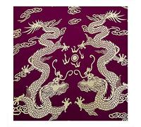 La Cina imita il tessuto della seta, Tessuto broccato imitazione damasco di seta tappezzeria fai da te casa 75x50 cm for metro multicolore(F)