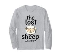 La Citazione della Bibbia di Pecora perduta - Luca 15 3 7 Maglia a Manica