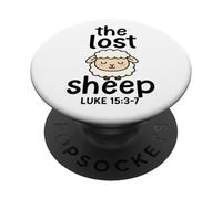 La citazione della Bibbia di pecora perduta - Luca 15 3 7 PopSockets PopGrip Adesivo