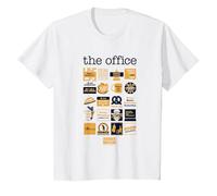 La Citazione dell'ufficio Mash-Up Maglietta, Bambini, Bianco, 4 Anni