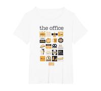 La Citazione dell'ufficio Mash-Up Maglietta, Donna Plus-Size, Bianco, 1X