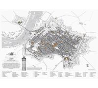 La città di Lodi nel Ducato di Milano. Veduta da ponente come si