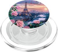 La città di Parigi Skyline Silhouette Torre Eiffel France Paris PopSockets PopGrip per MagSafe