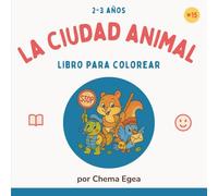 La ciudad animal: Libro de colorear con mascotas urbanas y aves fáciles