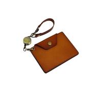 La coda della carta di credito Coperture for badge identificativi da lavoro d'ufficio Porta carte d'identità in vera pelle Portafoglio con cordino retrattile Etichetta for borsa for studenti Semplice
