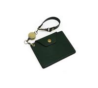 La coda della carta di credito Coperture for badge identificativi da lavoro d'ufficio Porta carte d'identità in vera pelle Portafoglio con cordino retrattile Etichetta for borsa for studenti Semplice