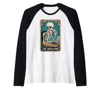 La codifica dell'ingegnere del Software del Programmatore della Carta dei tarocchi dello sviluppatore Maglia con Maniche Raglan