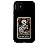 La codifica dell'ingegnere del software del programmatore della carta dei tarocchi dello sviluppatore Custodia per iPhone 11