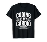 La codifica è Il Mio Umorismo G ivertente Programmatore Cardio Maglietta con Stampa Grafica Economica