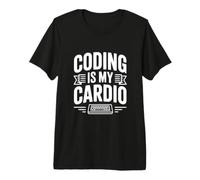 La codifica è Il Mio Umorismo G ivertente Programmatore Cardio Maglietta Premium