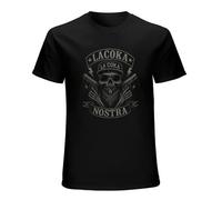 La Coka Nostra Airbrush Mens Fashion Casual Basic Short Sleeve T-Shirts Size L