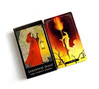 La Collezione Completa del Tarocchi della Foresta Mistica Russa - Un Set Professionale con Archetipi di Personaggi Gotici e Stile di Opere d'Arte Vintage Ragazza dipinta a olio,Donna con mantello ross