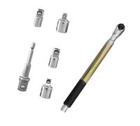 La collezione di chiavi a bussola di alta qualità contiene un'asta di prolunga e 4 prese, perfetta per tecnici e tuttofare, chiave in acciaio resistente