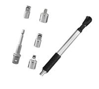 La collezione di chiavi a bussola di alta qualità contiene un'asta di prolunga e 4 prese, perfetta per tecnici e tuttofare, chiave in acciaio resistente