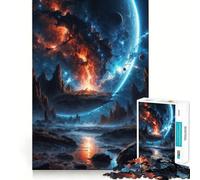 La collisione di due mondi - Puzzle da 1000 pezzi per adolescenti - Gioco rompicapo per attività domestiche - Taglio premium - Articolo regalo di Babbo Natale 38x26cm