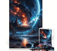 La collisione di due mondi - Puzzle da 1000 pezzi per adolescenti - Gioco rompicapo per attività domestiche - Taglio premium - Articolo regalo di Babbo Natale 38x26cm