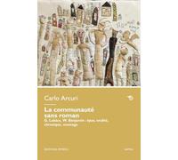 La communauté sans roman. G. Lukács, W. Benjamin: épos, oralité, chronique, montage