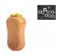 La comoda manopola della bobina riduce l'affaticamento quotidiano della | Palissandro africano, texture naturale, dimensioni 37,4 mm, adatto per manico Daiwa S, rotazione regolare