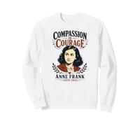 La compassione è Coraggio Anne Frank 1929-1945 Felpa