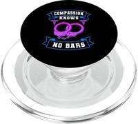 La compassione non conosce barre infermieristica forense infermiera correttiva PopSockets PopGrip per MagSafe