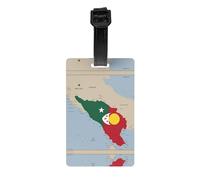La composizione di Timor Est etichette bagagli viaggio valigie essenziali, protezione della privacy ID nome etichette borse accessori