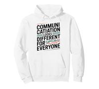 La Comunicazione Sembra diversa logopedia Autismo Felpa con Cappuccio