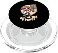 La conoscenza è potere Carino Cervello Amante Libro Nerd PopSockets PopGrip per MagSafe