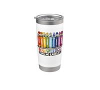 La conoscenza non ha etichette Rainbow Books Education Pride Bicchiere termico in acciaio inox doppia parete