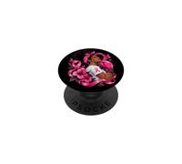 La consapevolezza del cancro al seno nero della lotta rosa afroamericana PopSockets PopGrip Adesivo