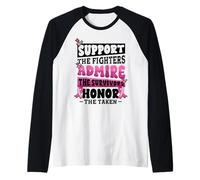 La consapevolezza del Cancro al Seno sostiene Le Combattenti Maglia con Maniche Raglan