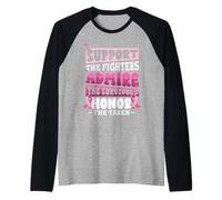 La consapevolezza del Cancro al Seno sostiene Le Combattenti Maglia con Maniche Raglan